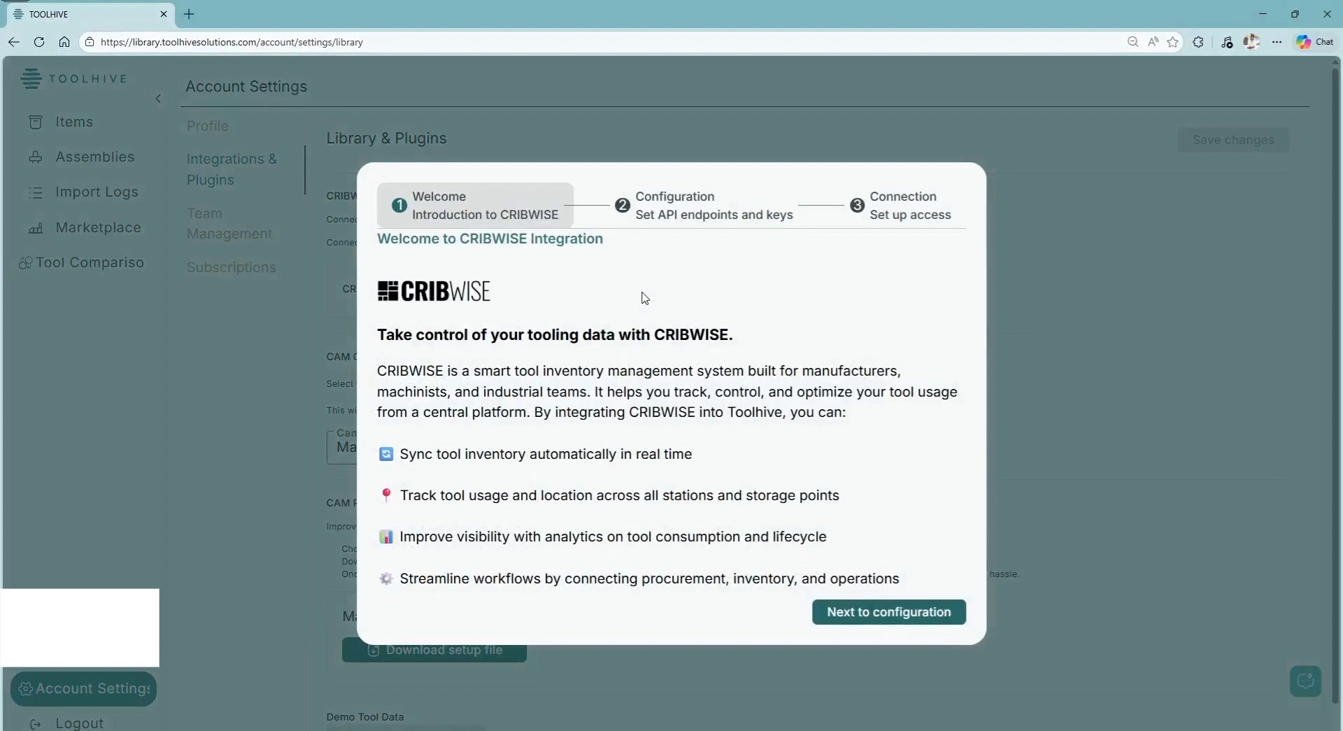 CRIBWISE Integration